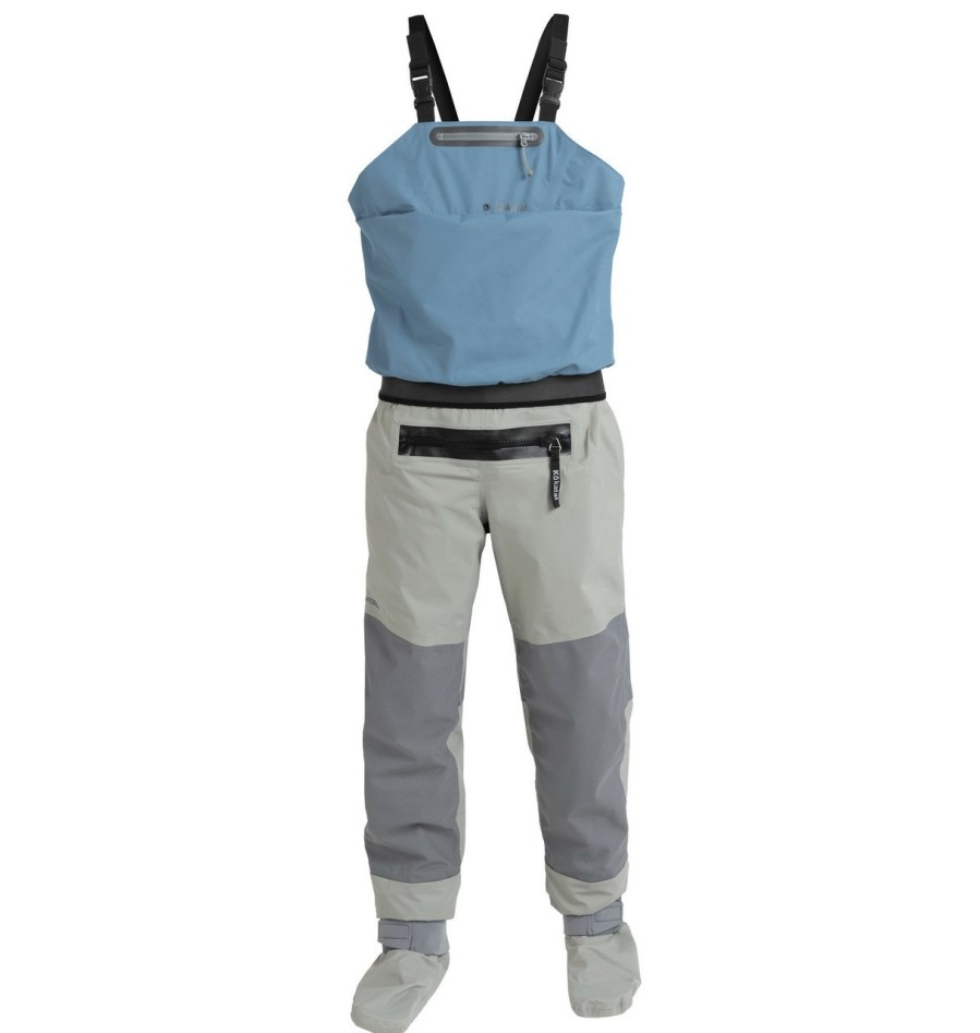 Activity Kokatat | Whirlpool Bib W/Relief Zipper And Socks (Hydrus 3.0) Storm Blue